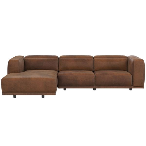 Sillon reclinable electrico piel Duncan, camello Kalahari