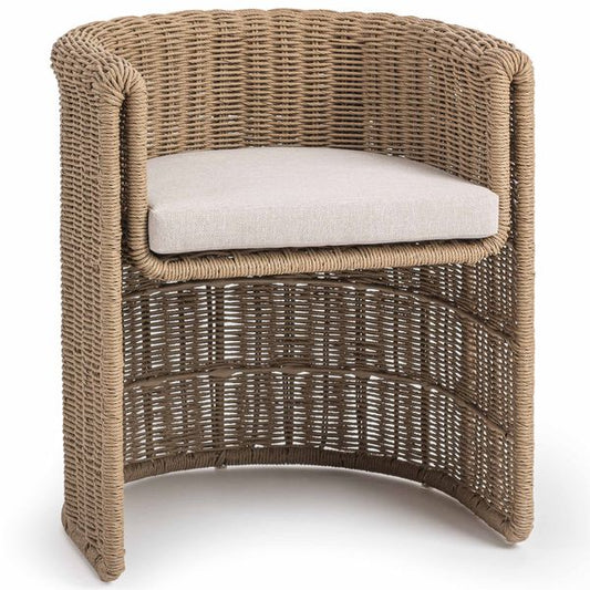 Mesa de barra exterior Oliver, caramelo mantecado