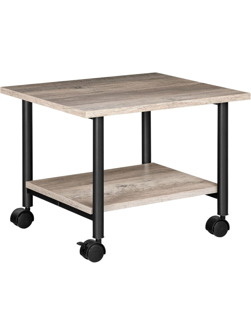 Soporte Rodante para Impresora con Dos Estantes para Oficina, Hogar y Equipos Multifuncion