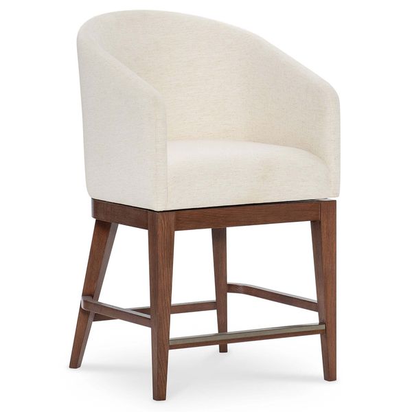Silla de comedor chenilla Georgia, crema