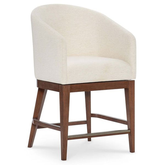 Silla de comedor chenilla Georgia, crema
