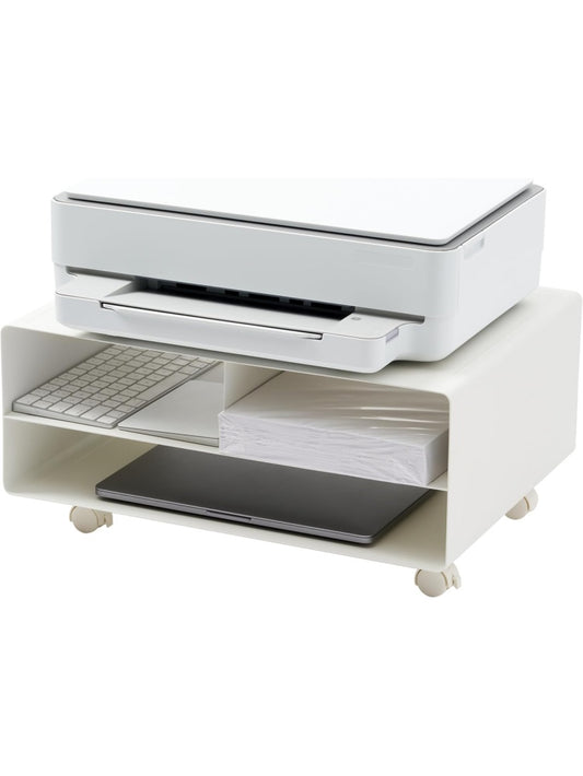 Soporte Metalico para Impresora con Diseno Compacto y Espacio Organizador de Oficina