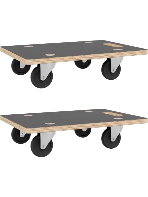 Bases moviles con ruedas para macetas y muebles fabricadas en madera resistente