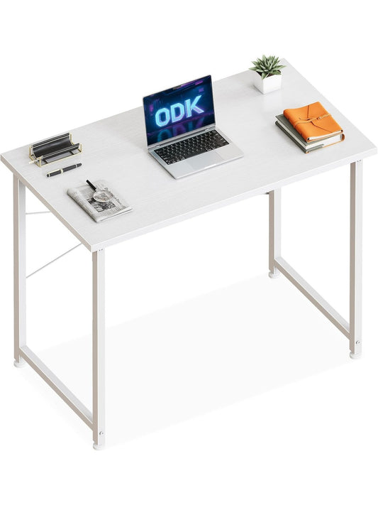 Escritorio pequeno para ordenador con bolsa lateral de almacenamiento ideal para oficina domestica